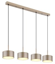 GLOBO 56964-4H RAYMOND závesné svietidlo LED 40W 5100/1900lm 3000K čierna, champagne