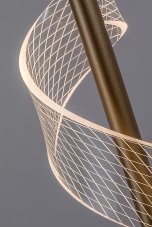 RABALUX 72414 Zofrael závesné svietidlo D130mm LED 6W/950/550lm 3000K zlatá, priehľadná