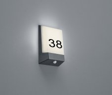 TRIO 228669142 Kasai nástěnné exteriérové svítidlo LED 1x9W 850lm 3000K IP54 se soumrakovým čidlem