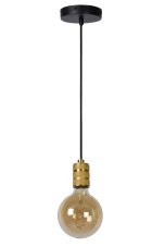 LUCIDE 08426/01/02 JOVA Závěsné svítidlo E27 1x60W matná zlatá/mosaz, černá