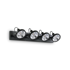 Stropné svietidlo Ideal lux 200255 GLIM PL4 NERO 4xGU10 50W čierna