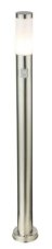GLOBO 3159S BOSTON venkovní stojanové svítidlo/sloupek se senzorem V1100mm 1xE27 IP44 nerez, opál