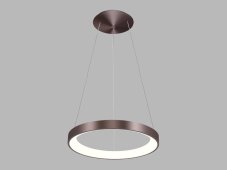 LED2 3271858 BELLA SLIM P závěsné svítidlo LED D480mm 38W/2660lm 3000K/4000K kávová