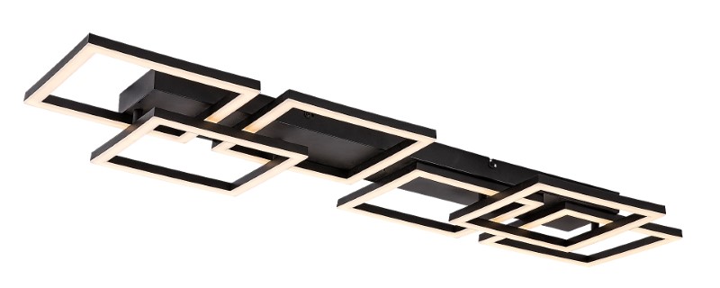 RABALUX 71390 Fatma stropní svítidlo LED 40W/3500lm 3000-6500K černá, bílá, stmívatelné, dálkový ovladač