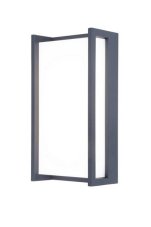 LUTEC 5193013118 QUBO exteriérové nástenné svietidlo LED 17,3W/1300lm 4000K IP54 tmavošedá