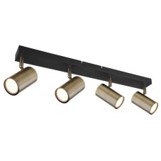 GLOBO 57911-4M ROBBY stropní bodové svítidlo/spot 4xGU10 černá, mosaz