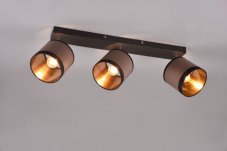 TRIO Reality R81553041 DAVOS stropní bodové svítidlo/spot 3xE14 černá matná, šedohnědá