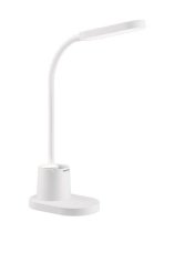 Philips 8719514443792 Bucket stolná dotyková lampička so stojanom na mobil LED 7W/200lm 3000-5700K USB podsvietenie biela stmievateľná