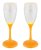 28076-2 GLOBO COEN Sada svietiace poháre na víno, prosecco 2x LED 0,06W 2xCR2032