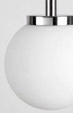 RABALUX 75007 Togo závesné svietidlo 1xE14 D150mm IP44 chróm, biela