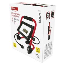 Reflektor LED 4800lm 4000K červená/čierna IP65/IP44 EMOS ELION ZS3333