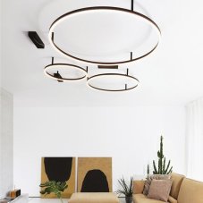 Ideal Lux 266022 ORACLE SLIM stropné svietidlo LED D900mm 51W/4060lm 3000K čierna