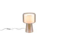 TRIO 519900113 ROCKA stolná lampička V290mm 1xE14 jantárová, biela