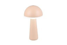 TRIO Reality R57716166 FUNGO vonkajšia stolná lampa SMD LED V310mm 2W/200lm 3000+4000+6500K IP54 piesková, čierna, nabíjateľná batéria, USB-C port, nabíjacia stanica