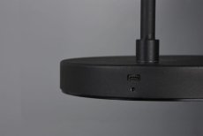 TRIO R42111132 BLAKE stojacia lampa LED 5W/450lm 3000K, matná čierna, dobíjanie cez USB, stmievateľné