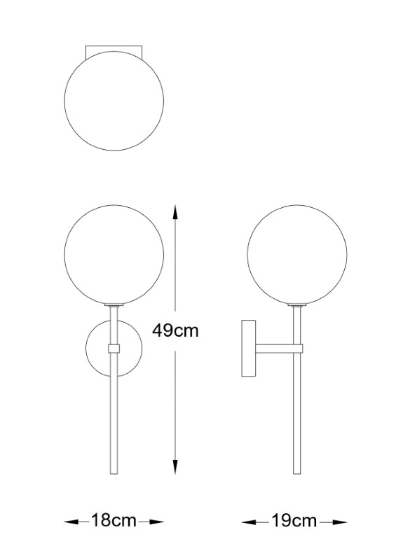 Nástenné svietidlo 1x G4 zlaté Zuma Line MILAN W0606-01A-2GAC