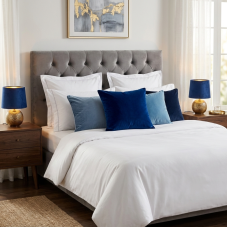 TRIO R50821012 SOPHIA stolná lampička D160mm 1xE14 zlatá, modrá