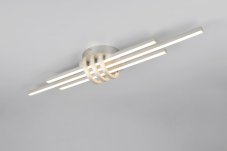 TRIO Reality R67873107 CINTO stropné svietidlo SMD LED 20W/2380lm 3000K nikel matný, switchdimmer