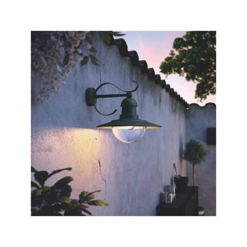 Philips 01816/30/PN Topiary nástenné svietidlo čierne 1x E27 IP44