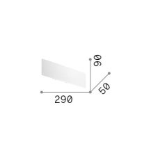 Ideal lux 342641 ZIG ZAG nástenné svietidlo LED 12,5W 1250/1130lm 2700K biela