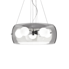 Závesné svietidlo Ideal lux 103983 AUDI-10 SP5 FUME 5xE27 60W 3000K chróm