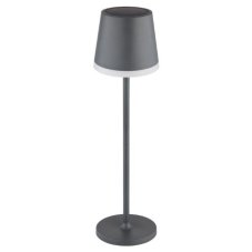 GLOBO 36637A SOLAR solární svítidlo lampička V410mm LED 0,06W/50lm 3000K IP44 černá, antracit, včetně baterie CR18650 1200mAh