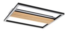 Stropní svítidlo LED 3000 / 4500 / 6000K čierna, drevo IP20 Rabalux NOXELLE 71458