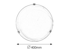 Rabalux 3302 stropné svietidlo Alabastro 2xE27