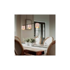 TRIO 319000344 JULIETA závěsné svítidlo 3xE14 černá, béžová