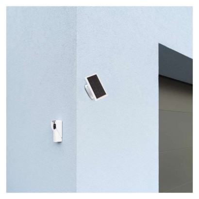 Emos H4030 GoSmart Domovní solární bezdrátový bateriový videozvonek, bílá, Wi-Fi