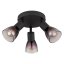 GLOBO 54312-3 SATELLA stropní bodové svítidlo/spot D220mm 3xE14 černá matná, kouřová