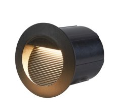 ITALUX ONFL-1253-3K Piani vonkajšie zápustné svietidlo do steny LED D70mm 3W/94lm 3000K IP65 čierna