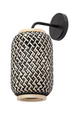 RABALUX 71091 Adalla nástěnné svítidlo 1xE27 matná černá, přírodní