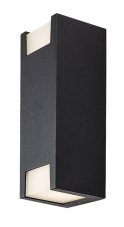 RABALUX 77055 Cernon vonkajšie nástenné svietidlo 2xGU10 IP44 čierna, biela