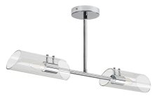 RABALUX 75030 Teodoro stropní svítidlo 2xE14 IP44 chromová, průhledná