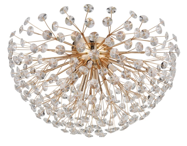 GLOBO 64135D1 KATRINA stropní svítidlo D600mm 6xG9 3,5W/350lm 3000K zlatá