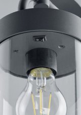 TRIO 404160142 Sambesi exteriérové ​​stojanové svítidlo E27 1x28W IP44 se soumrakovým čidlem