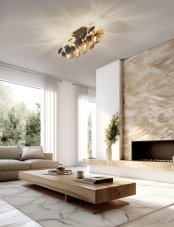 TRIO SELECT 617400842 BUBBLE stropní svítidlo 8xG9 antracit, jantarová