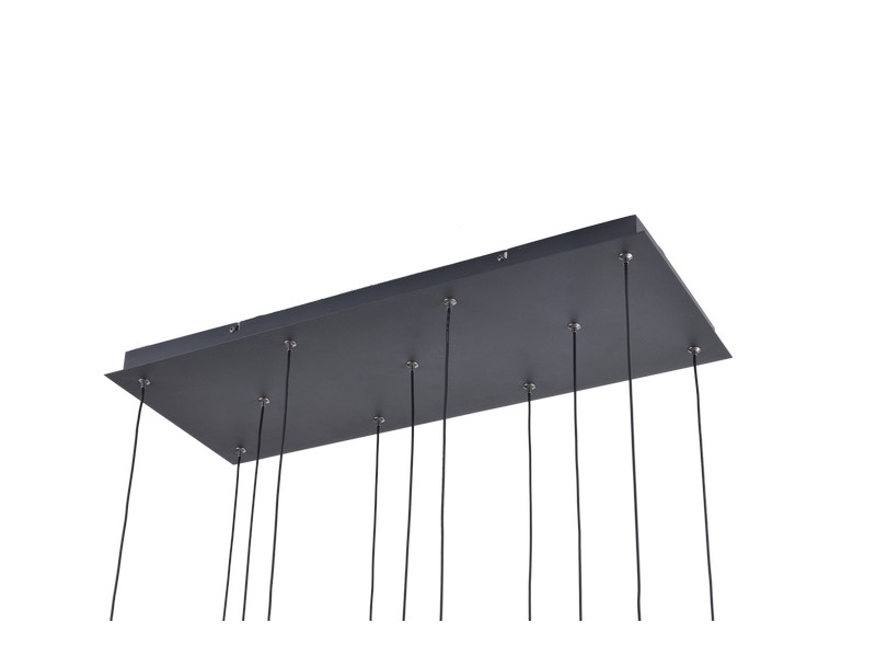 LED závesné svietidlo 3900 lm 3000K čierno zlaté Zuma Line NELSON MD2291-11B-3BGT