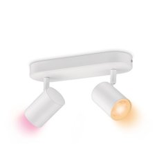 Philips WiZ Colors 8719514551893 IMAGEO bodové svítidlo 2xGU10 10W/700lm 2200-6500K+RGB bílá stmívatelné