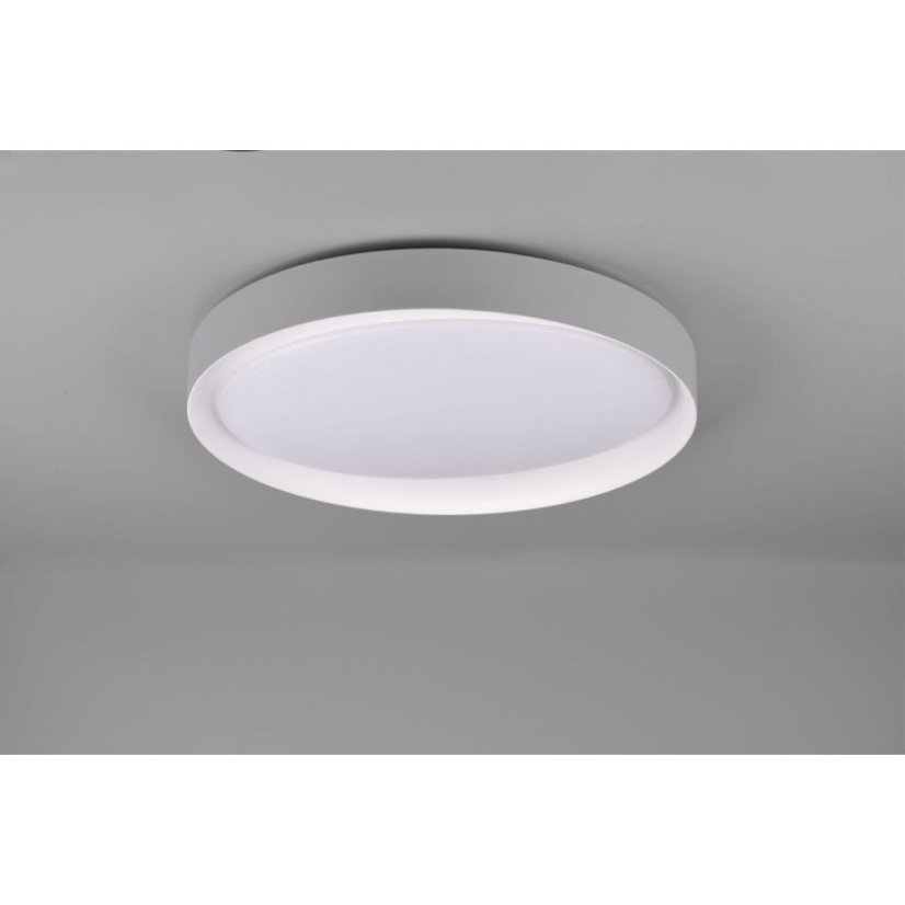 TRIO R62712411 ZETA stropní svítidlo LED D485mm 24W/1920lm 2700-6500K, šedá, bílá, stmívatelné, dálkové ovládaní
