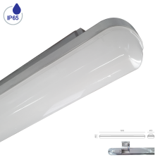 EMITHOR 31602 ELMINA technické podhledové svítidlo LED 1202mm 36W/2850lm 4000K IP65 šedá, opál