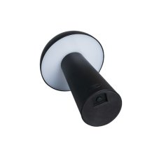 RABALUX 76036 Mireo dotyková stolná lampička V200mmLED 1,5W/150/50lm 3000K IP44 čierna, biela, vrátane batérie 3,7V 1200mAh