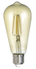 TRIO 987-679 KOLBEN LED žárovka filament E27 6W/600lm 2700K D64mm ST64 jantarová