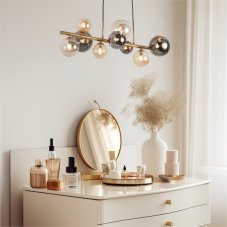 Závěsné svítidlo 10x G9 zlaté Zuma Line VILLA MD5918-10-EGN