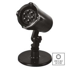 DCPC04 EMOS LED dekorativní projektor – vločky, IP44, studená bílá