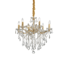 Závesné svietidlo/Luster Ideal lux 035635 FLORIAN SP6 ORO 6xE14 40W