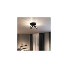 Philips 8720169299351 Palms stropní bodové svítidlo/spot D196mm 3xE14 černá, kouřová, ClickFix