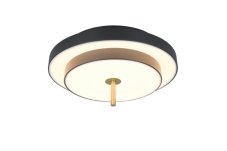 TRIO 640210180 KEATON stropní svítidlo D400mm SMD LED 34,5W/4000lm 2300+3000+4000K černá, zlatá, switchdimmer