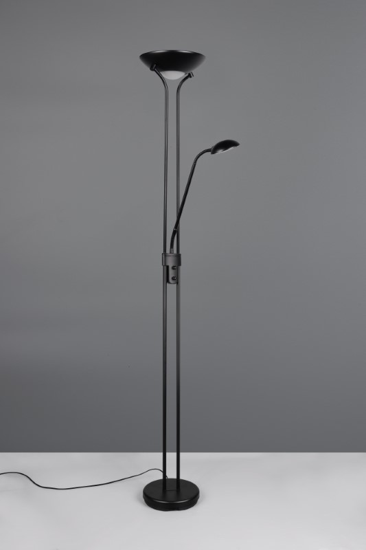 TRIO Reality R42292132 SPOCK stojacia lampa v1800mm SMD LED 19, 5W/2200, 500lm 3000K čierna matná